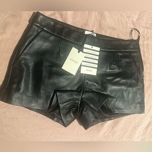 Sezane Harlow Lambskin short